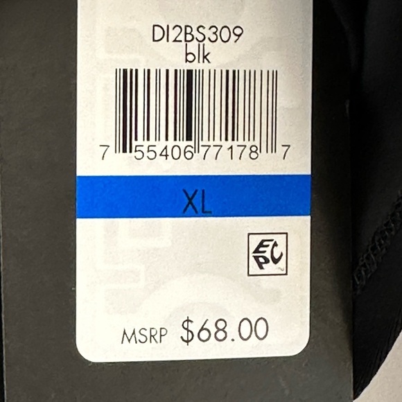 DKNY Shirred Waist Swim Skirt - Black - size XL - Picture 7 of 10